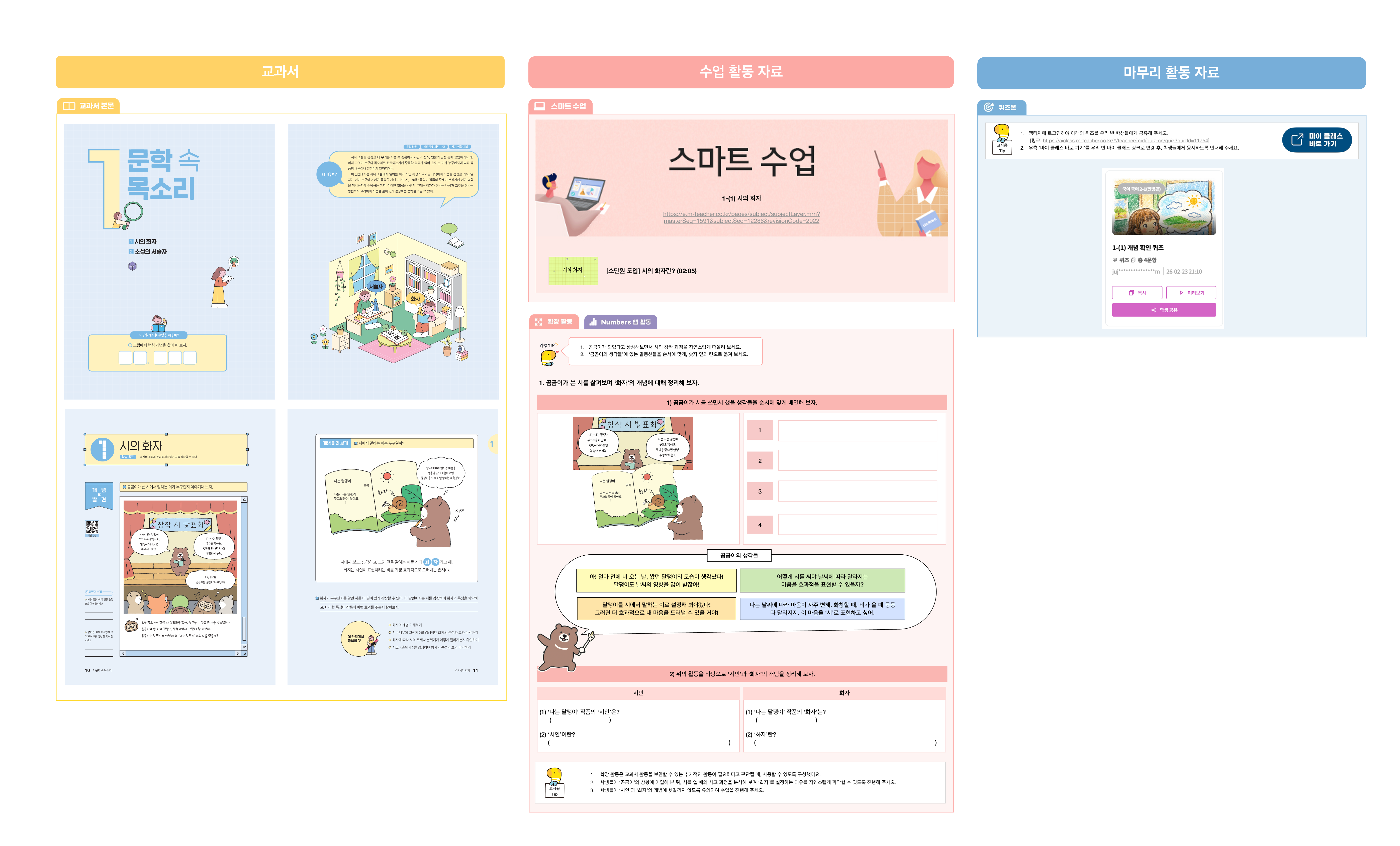 [국어2-1(민)] 1. 문학 속 목소리